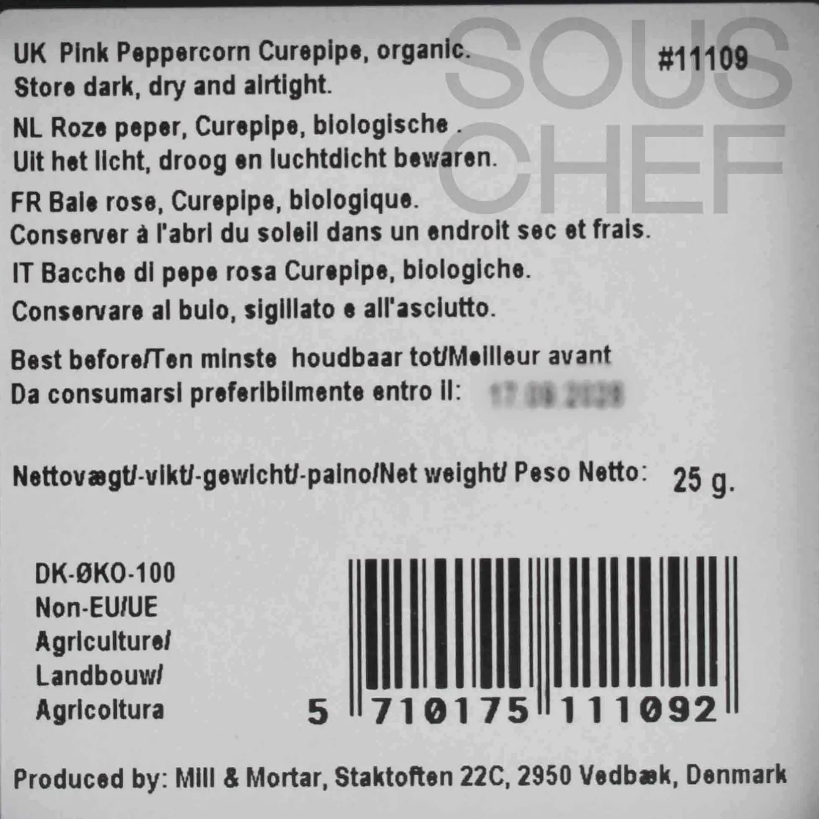 Clearance Organic Curepipe Pink Peppercorn, 25g Ingredients Brands|French Ingredients