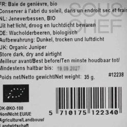 Discount Organic Juniper, 35g Ingredients Brands|Herbs & Spices