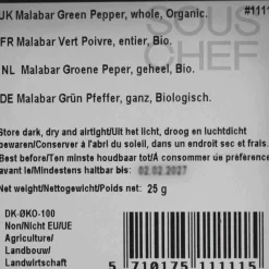 Sale Organic Malabar Green Peppercorn, 25g Ingredients Brands|Indian Ingredients