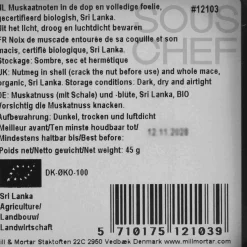 New Organic Nutmeg & Mace, 45g Ingredients Brands|Indian Ingredients