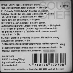 Hot Organic Pul Biber Chilli, 45g Middle Eastern Ingredients|Herbs & Spices