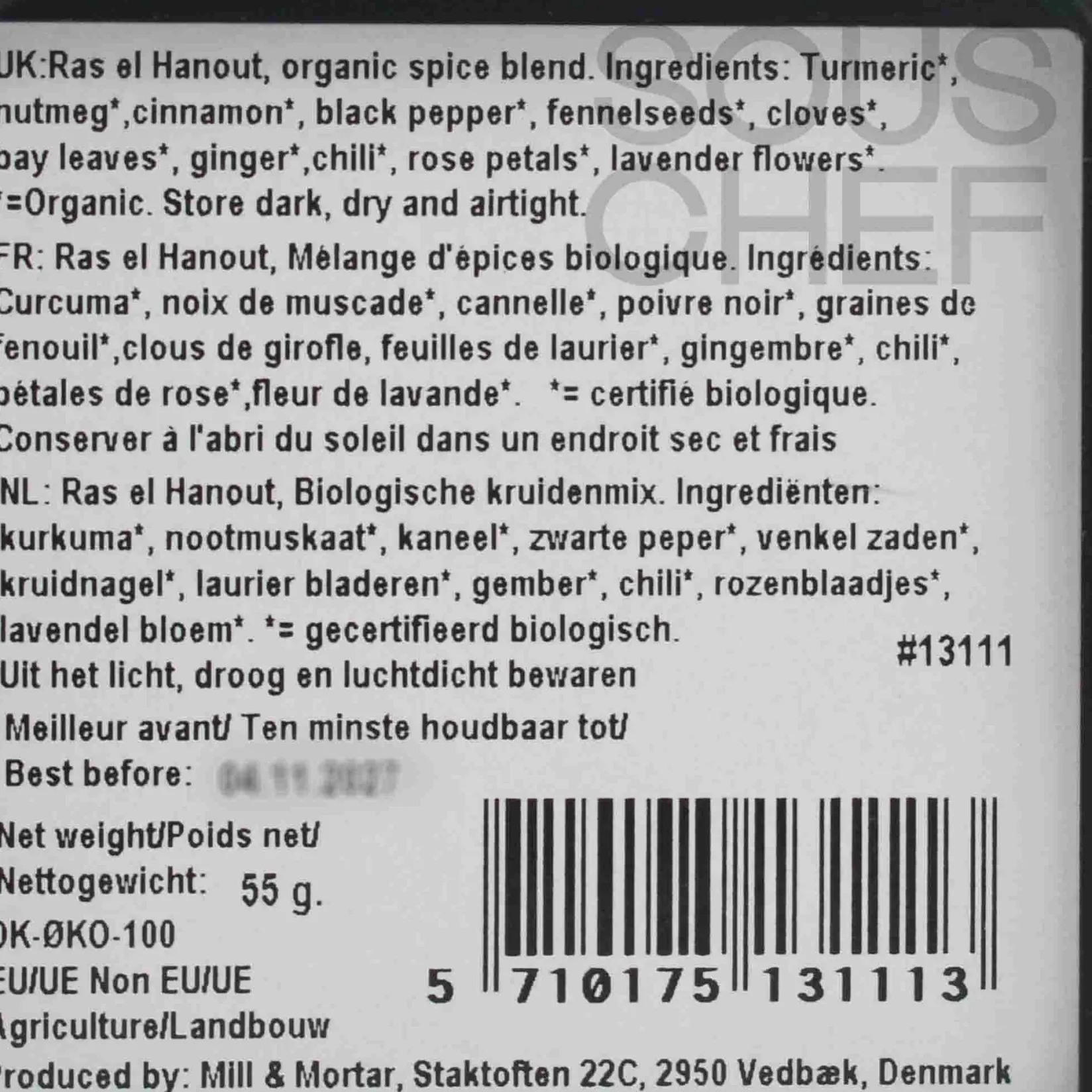 Clearance Organic Ras el Hanout, 55g Ingredients Brands|African Ingredients