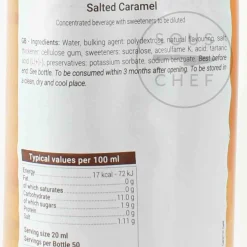 Best No Added Sugar Salted Caramel Syrup, 1 Litre Ingredients Brands|French Ingredients