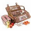 Clearance Montmarte Red Striped Picnic Hamper, 4 Person Picnicware|Disposable Tableware