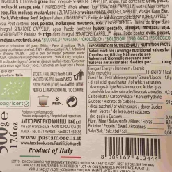 Clearance Organic Strozzapreti Senatore Cappelli Wholemeal Pasta, 500g Italian Ingredients|Pasta, Rice & Beans