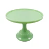 Hot Jade Milk Glass Cake Stand American Ingredients|Serveware