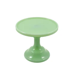Hot Jade Milk Glass Cake Stand American Ingredients|Serveware