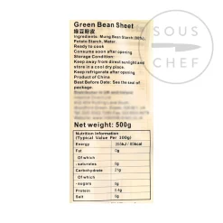 Online Mung Bean Starch Sheets, 500g Ingredients Brands|Chinese Ingredients
