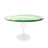 Murano Glass Green Cake Stand, 25cm Tableware Brands