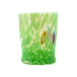 Clearance Murano Glass Tumbler, Green Table Setting|Drinking Glasses