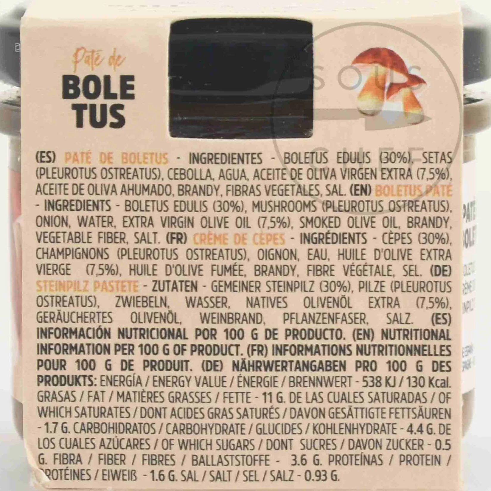Online Mushroom Pate, 110g Ingredients Brands|Spanish Ingredients