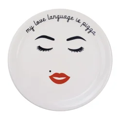 Hot My Love Language Is Pizza Pizza Plate, 31cm Tableware Brands|Italian Ingredients
