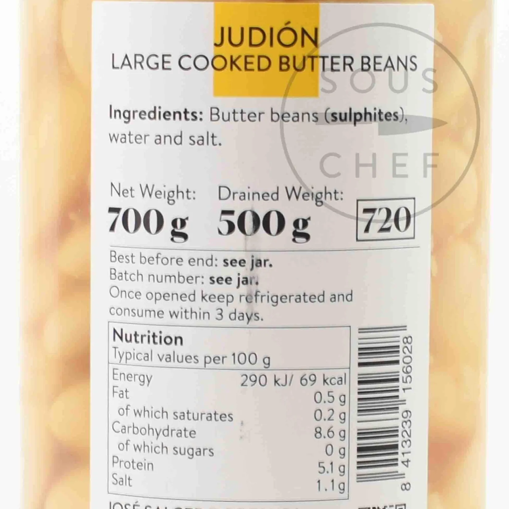 Best Navarrico Judion Large Butter Beans, 700g Spanish Ingredients|Pasta, Rice & Beans