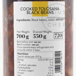 Hot Tolosana Black Beans, 660g Spanish Ingredients|Pasta, Rice & Beans
