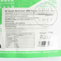 Needle Mushroom Snack BBQ Flavour, 188g Ingredients Brands|Chinese Ingredients