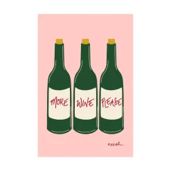 Discount More Wine Please Tea Towel Kitchen Textiles & Clothing