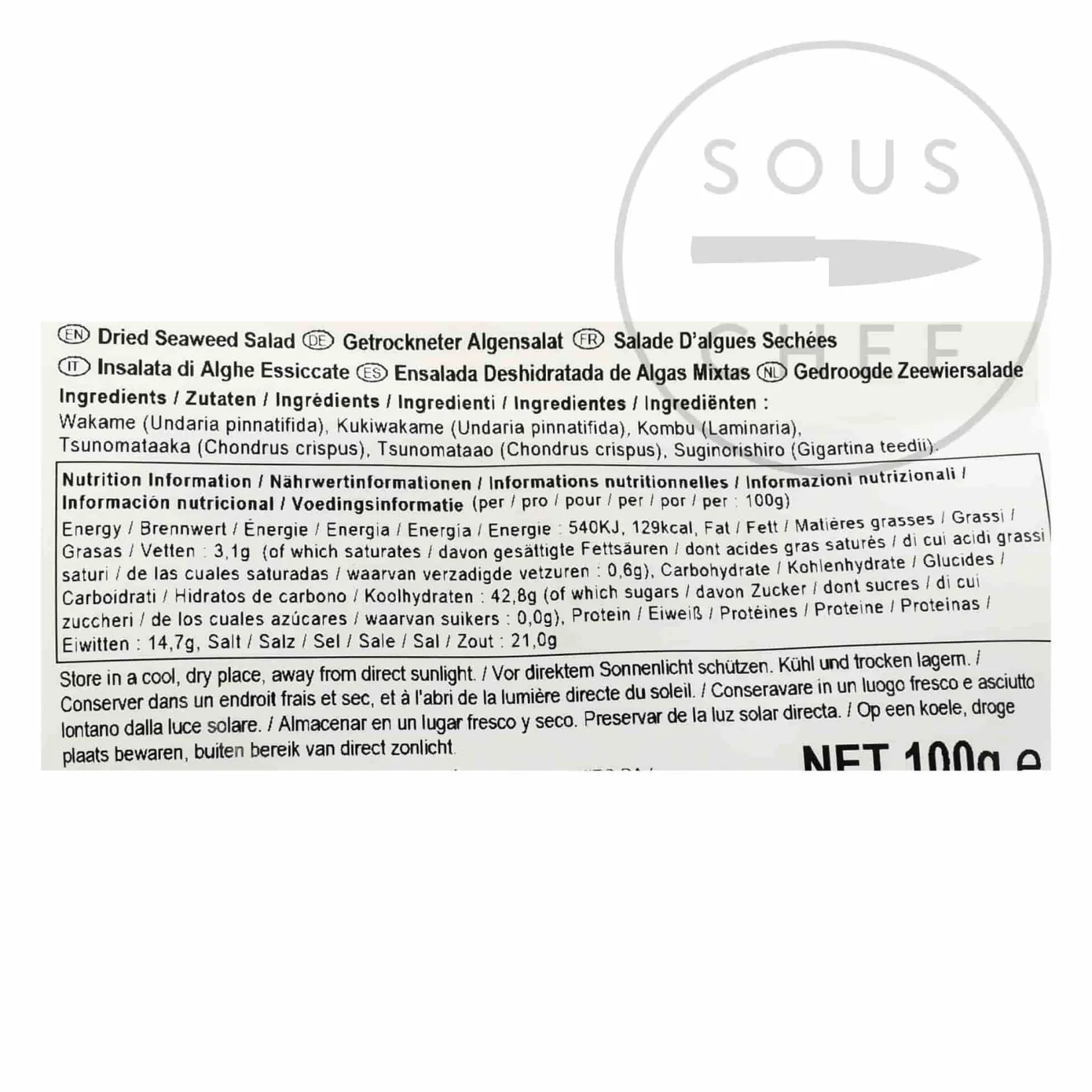 New Dried Seaweed Salad, 100g Ingredients Brands|Japanese Ingredients