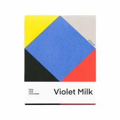 Online Organic Milk Chocolate & Violet Chocolate Bar, 70g Made In The Uk|Chocolate & Sweets