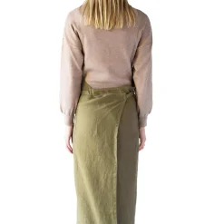 Hot Olive Chef Linen Apron Kitchen Textiles & Clothing