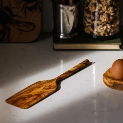 Clearance Olive Wood Long Spatula, 30cm Kitchen Tools & Utensils