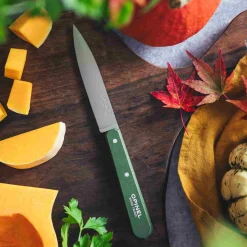 Best No 112 Khaki Beechwood Handle Paring Knife, 10cm Kitchen Knives