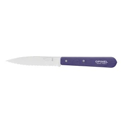 New No 113 Violet Beechwood Handle Serrated Paring Knife, 10cm Kitchen Knives