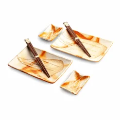 New Orenji Sushi Serving Set Japanese Ingredients|Plates