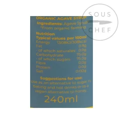 Sale Organic Agave Syrup, 240ml Ingredients Brands|Baking Ingredients