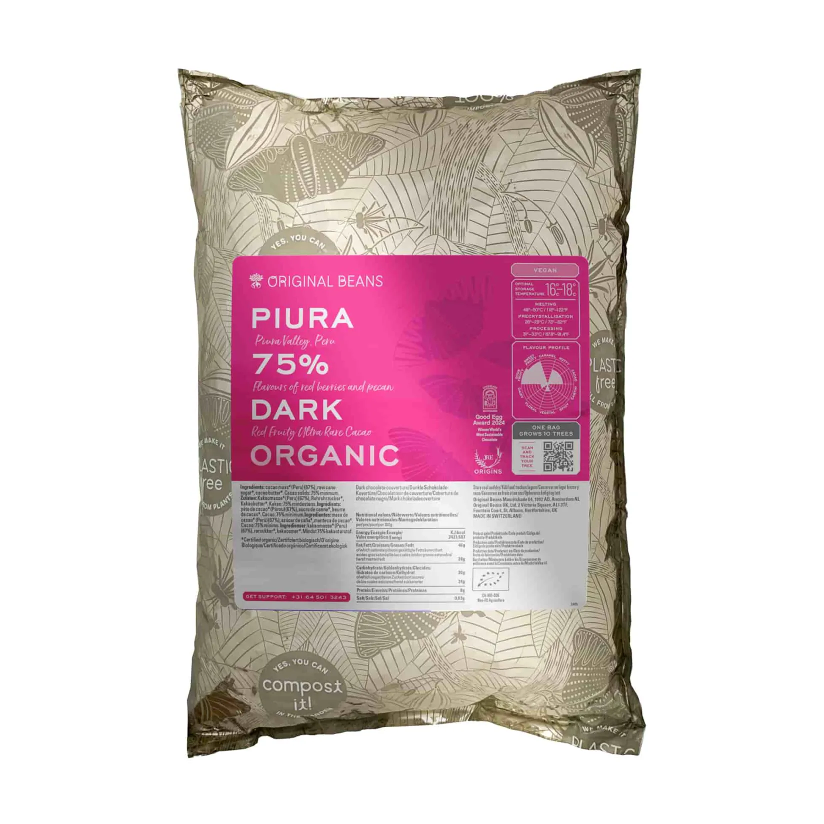 Online 75% Piura Porcelana Dark Couverture Chocolate, 2kg Ingredients Brands|Chocolate & Sweets