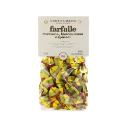 Online Pasta L'Antica Striped Farfalle with Turmeric, Beetroot & Spinach, 250g Pasta, Rice & Beans|Ingredients Brands