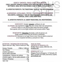 New Smoked Catalan Almonds, 150g Spanish Ingredients|Snacks