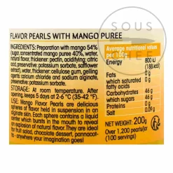 Discount Perles de Saveurs Mango Flavour Pearls French Ingredients|Baking Ingredients