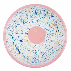 Hot Pink Dot Enamel Salad Bowl Tableware Brands
