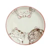 Outlet Pink Lucky Cat Japanese Side Plate, 19.5cm Tableware Brands|Japanese Ingredients