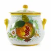 Clearance Pomegranate-Painted Terracotta Cooking Pot, 20cm Italian Ingredients|Serveware