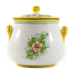 Clearance Pomegranate-Painted Terracotta Cooking Pot, 20cm Italian Ingredients|Serveware