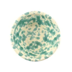 Puglia Aquamarine Splatter Bowl, 12cm Italian Ingredients|Crockery & Dinnerware