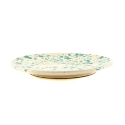 Clearance Puglia Aquamarine Splatter Dinner Plate, 27cm Italian Ingredients|Plates