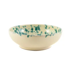 Online Puglia Aquamarine Splatter Bowl, 19cm Italian Ingredients|Crockery & Dinnerware