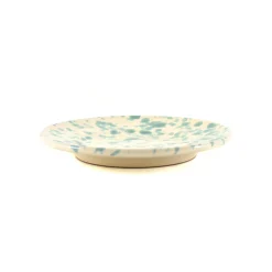 Outlet Puglia Aquamarine Splatter Side Plate, 19cm Italian Ingredients|Plates