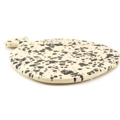 Outlet Puglia Black Splatter Ceramic Serving Board, 25cm Italian Ingredients|Serveware