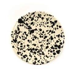 Online Puglia Black Splatter Side Plate, 19cm Italian Ingredients|Plates