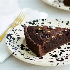 Online Puglia Black Splatter Side Plate, 19cm Italian Ingredients|Plates