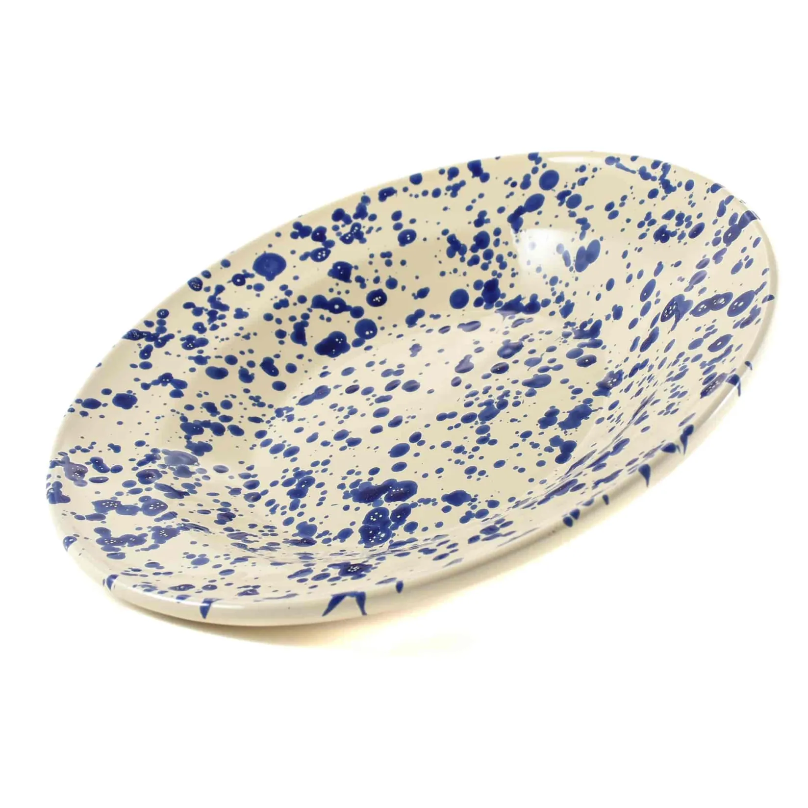 Clearance Puglia Blue Splatter Pasta Bowl, 29cm Tableware Brands|Italian Ingredients