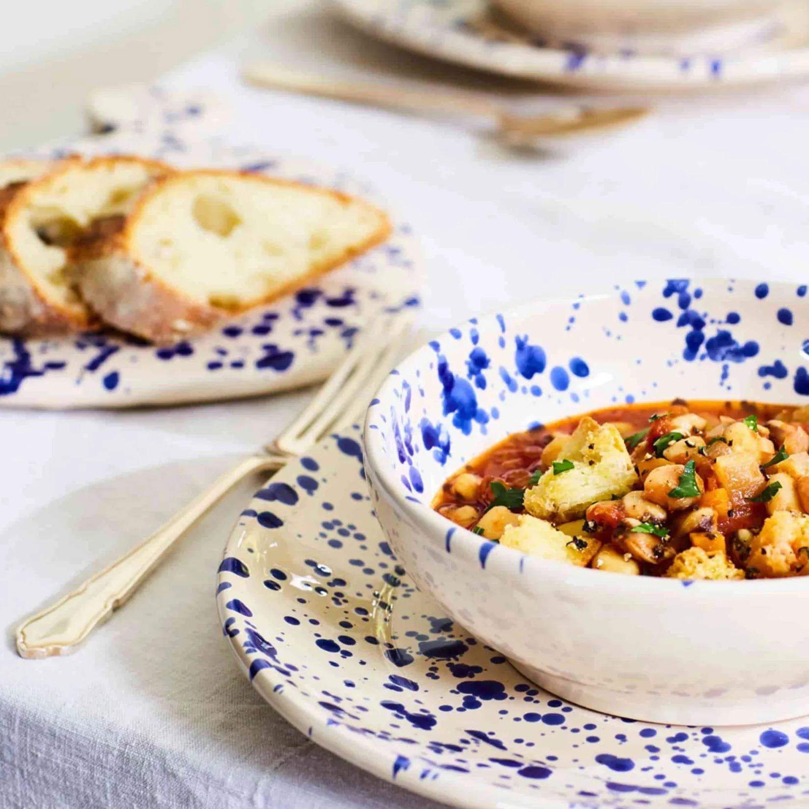 Clearance Puglia Blue Splatter Pasta Bowl, 29cm Tableware Brands|Italian Ingredients