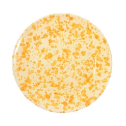 Outlet Puglia Dark Yellow Splatter Dinner Plate, 27cm Italian Ingredients|Plates