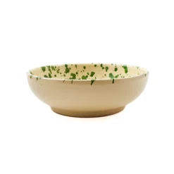 Hot Puglia Green Splatter Bowl, 19cm Crockery & Dinnerware|Bowls