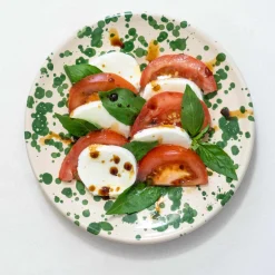 Best Puglia Green Splatter Side Plate, 19cm Plates|Crockery & Dinnerware