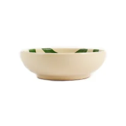 Sale Puglia Green Stripe Bowl, 19cm Crockery & Dinnerware|Bowls