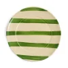 Puglia Green Stripe Dinner Plate, 27cm Plates|Crockery & Dinnerware